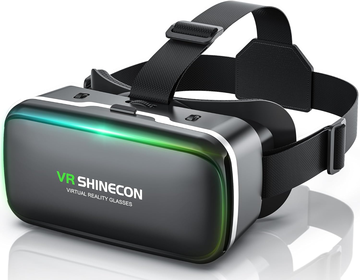 VRヘッドセット VRヘッドマウントディスプレイ スマホ用 目幅調整可 非球面光学レンズ 眼鏡対応 ブルーライトカット 120°超広角 装着感良い 4.7~ インチiPhone android スマホ対応 軽量 1080PHD 3Dメガネ バッテリー カメラ ワイヤレス クリスマス ラッピング アンドロイド