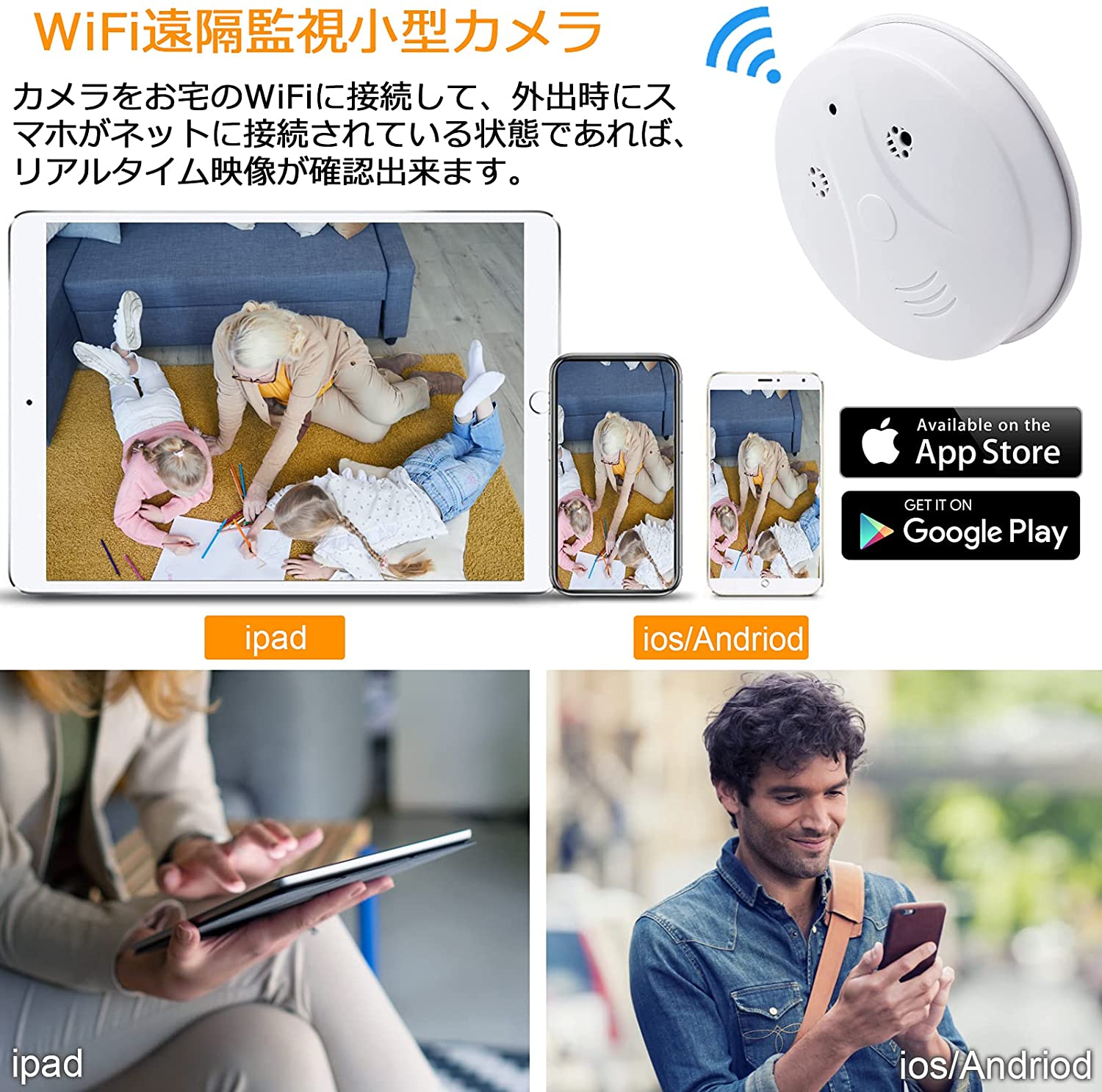 防犯カメラスパイカメラ小型