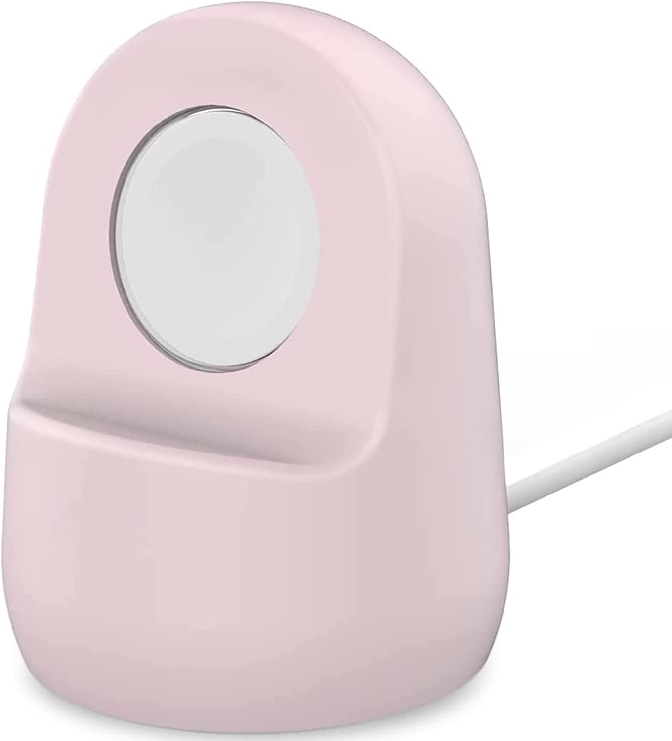 充電ドック Google Pixel Watch 用 充電スタンド 収納 Google グーグルPixel Watch用スタンド 旅行用 シリコン材質 充電クレード 収納 グーグル Pixel Watchピクセル ウォッチ スマートウォッチ 対応（ピンク）