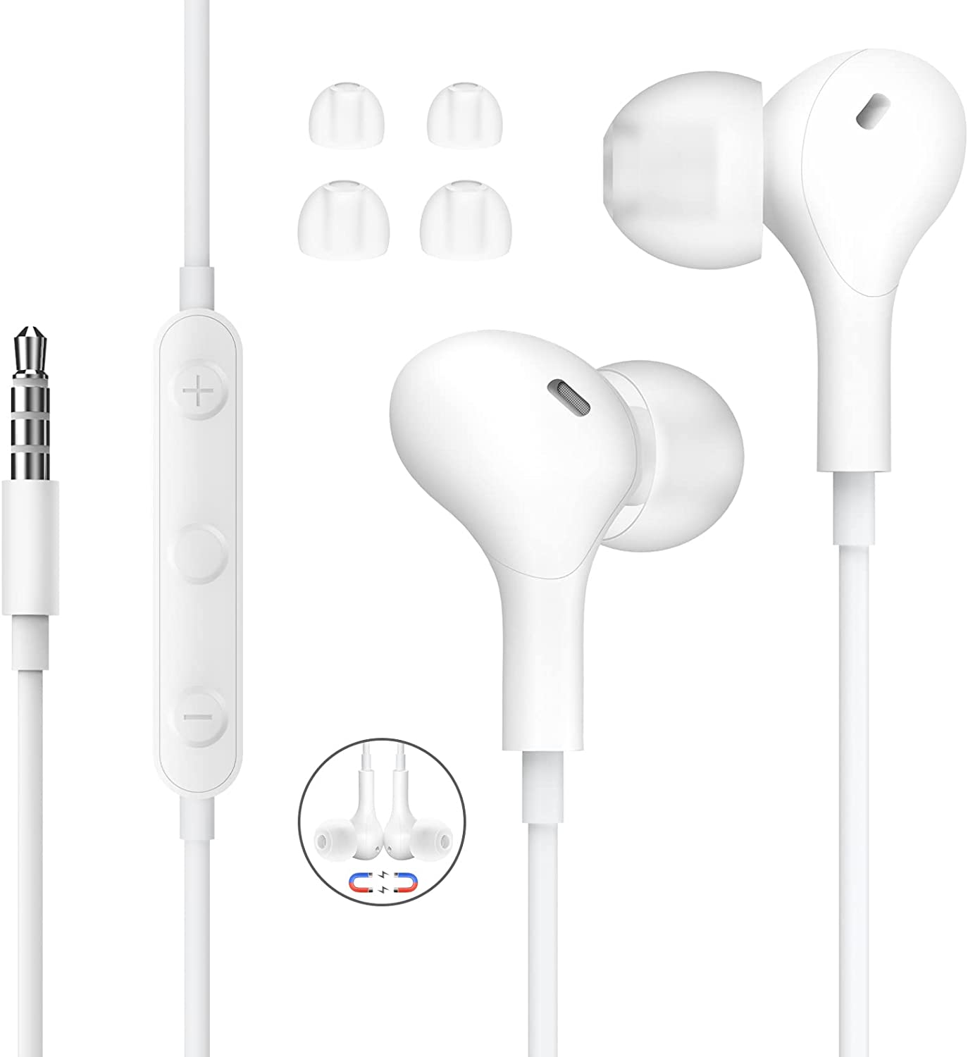 ۥ ͭ ޥդۥ 3.5mm ۥ HiFi òǽ ͭۥ ߷ ɻ ե Ĵ ײ 饤 إåɥۥ 3.5mmå ȥ졼˥ ѥѥۥ ios/ipad/AndroidӤŬ white