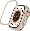 Apple Watch ultra 49mm バンパー ステンレス鋼 ケース 枠 超薄型 簡易着脱 シンプル 衝撃吸収 軽量 フレーム アップルウォッチ ウルトラ49mm 対応 バンパー 着脱便利 アップルウォッチ カバー(2)