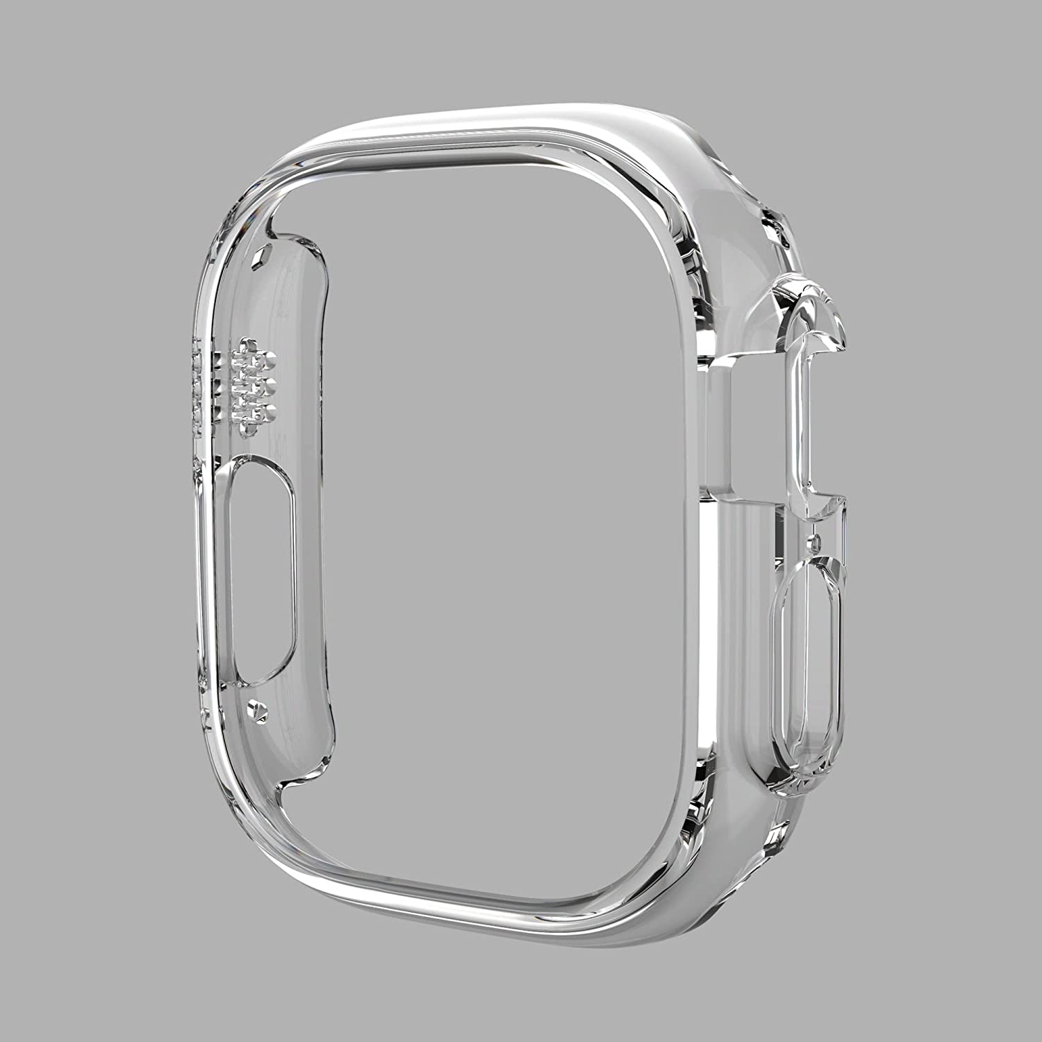 Apple Watch Ultra ケース 49mm対応 クリア アップルウォッチ ウルトラ保護カバー 保護ケース 耐衝擊 シンプル キズ防止 落下防止 軽量 超薄 Apple Watchアクセサリー Apple Watch ultra 49mm