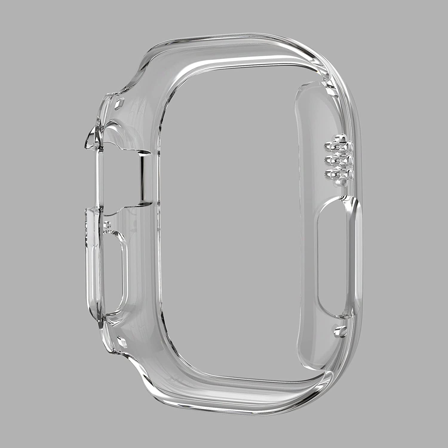 Apple Watch Ultra ケース 49mm対応 クリア アップルウォッチ ウルトラ保護カバー 保護ケース 耐衝擊 シンプル キズ防止 落下防止 軽量 超薄 Apple Watchアクセサリー Apple Watch ultra 49mm