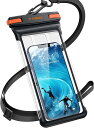 防水ケース2023新登場 風呂・完全防水 スマホ 防水ケース 両面高機能 水中タッチ 水中撮影 iphone用 6.9インチ以内 全クリア 顔認証 IPX8認証 ストラップ付き 押しやすいボタン 通話 小物管理 お風呂 海 プール 水泳 温泉 ブランク