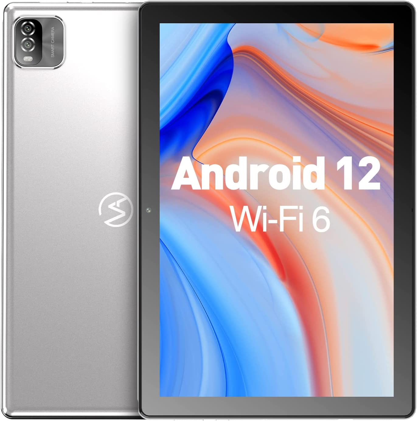 Android12 タブレット10インチ wi-fiモデル タブレット アンドロイドRAM3GB/ROM64GB VASOUN M10 タブレット 4コア CPU 1.6Ghz 1TB TF拡張可能 1280 800解像度HD IPSディスプレイ GMS認証 2.4G/WiFi 6 6000mAh Type-C充電 Bluetooth