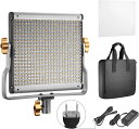 スタジオ撮影用ライト 調光可能 2色 480LEDビデオライト 高輝度LEDパネル 色温度3200K-5600K 480個LEDビーズ ホワイトディフューザーと...