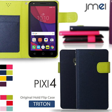 PIXI4 ケース レザー 手帳型ケース スマホカバー 手帳型 ALCATEL One touch カバー スマホケース スマホ カバー AEON mobile イオンモバイル simフリー スマートフォン 携帯ケース 革 手帳