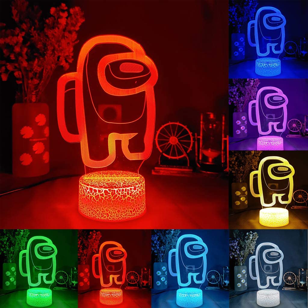 3Dイルミネーション ナイトライト デスクランプ 7色変換 リモコン テーブルランプ 3D イリュージョライト装飾 ナイトライト 立体 部屋飾り物 誕生日ギフト