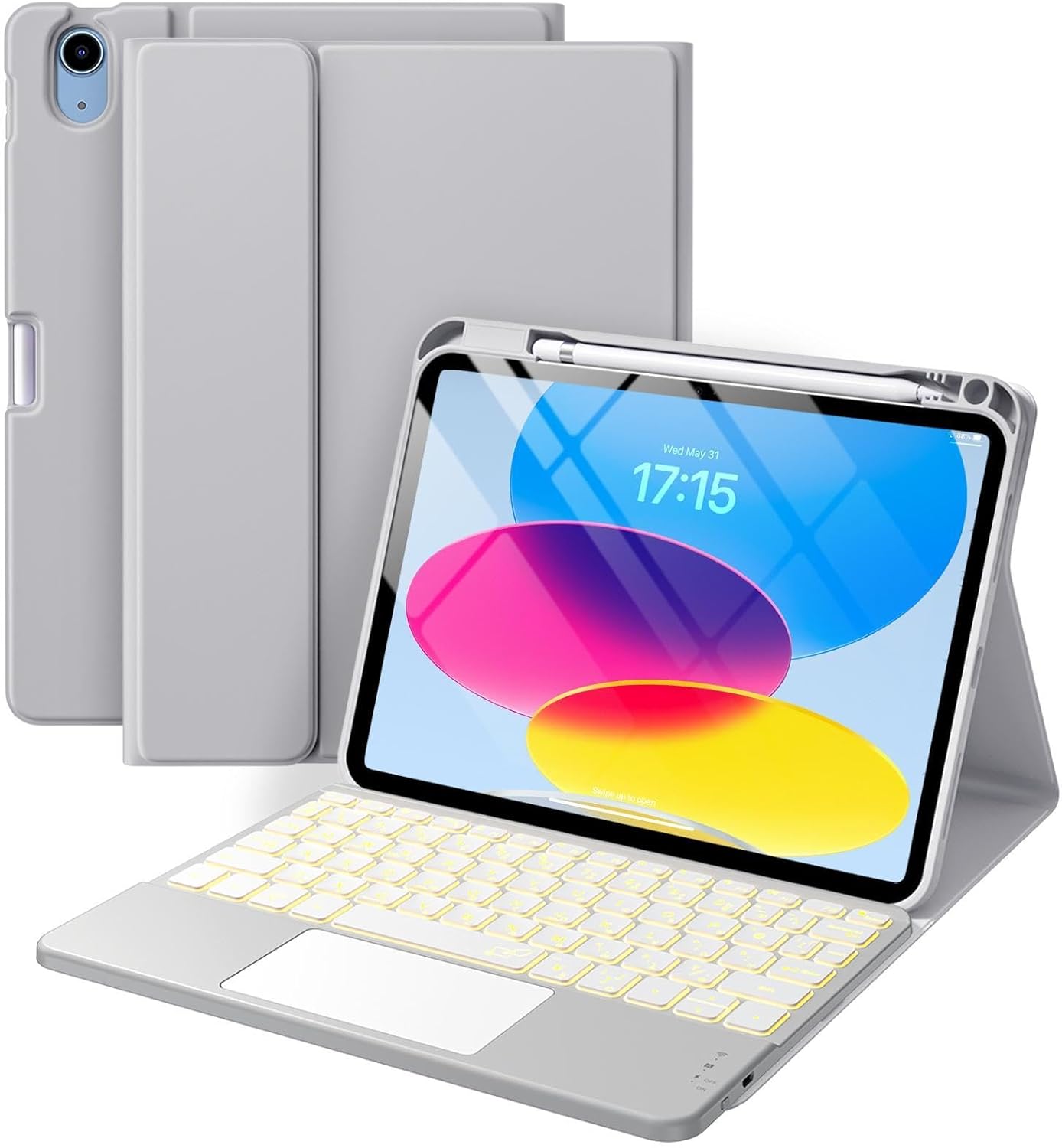 楽天市場】ipad キーボード(カラーグレー)(タブレットカバー 楽天市場】ipad キーボード(カラーグレー)(タブレットカバー