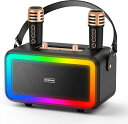 マイク 拡声器セット スピーカー bluetooth 高音質 ステレオ カラオケ マイク 家庭用 ブルートゥース オンステージ dvd アンプ スピーカー pc マイク2本 拡声器 ハンドマイク 結婚式 二次会 景品 目録 bluetooth タブレット スマホ ホームパーティー 花見