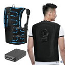 冷水服 -20℃冷却効果・36時間連続運転 冷水ベスト 288cm2 冷却面 10000mAh バッテリー付き 男女兼用 水冷服 作業用冷却ベスト 屋外作業 ア...