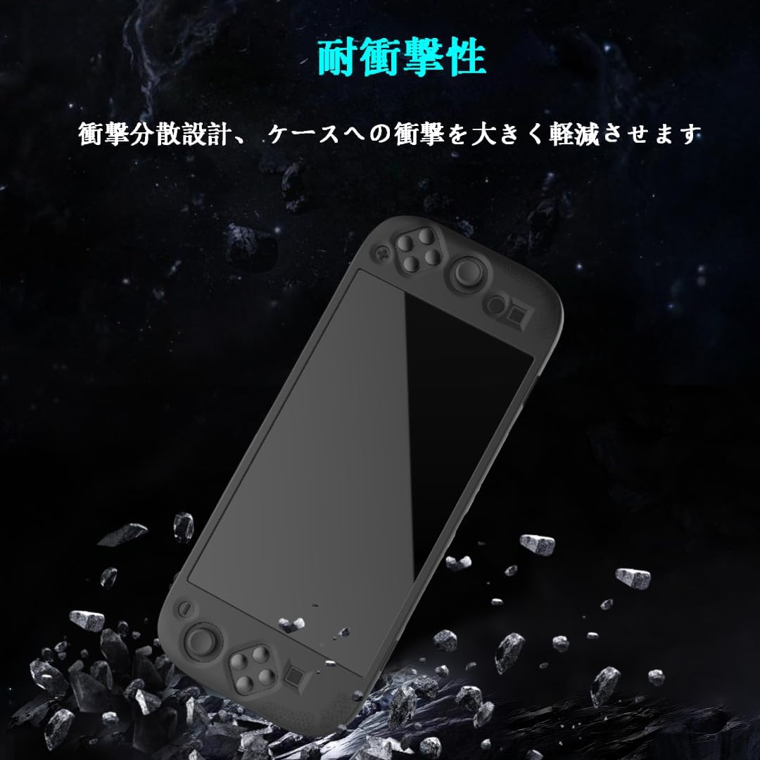 ジェイエムイーアイのSwitch2 スタンド カバー Nintendo Switch 2 対応 2025 防塵 耐衝撃 スタンド付き Nintendo Switch 2 ケース 人間工学 シリコン ソフト 薄型軽量設計 Joy-Con コントローラー対応 着脱簡単 ニンテンドースイッチ 2 カバー｜アングル2