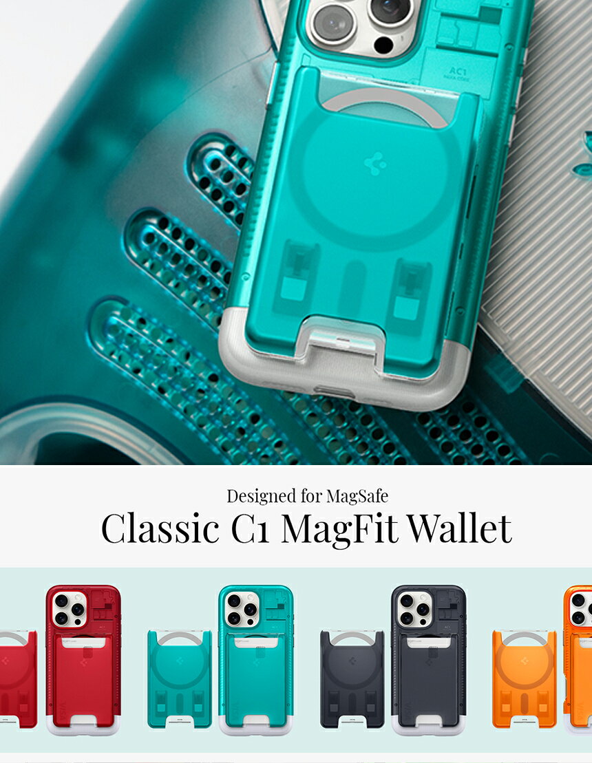 乐天商城 - MagSafe対応 カードケース iMacデザイン iPhone17 iphone17pro MagSafe対応カードケース 3枚カード収納 マグネット搭載 iPhone 16/15/14/13/12シリーズ対応 マグネット スマホ カードケース 交通系 ICカード シュピゲン クラシック・C1 jmei スマホケース 韓国 ブランド