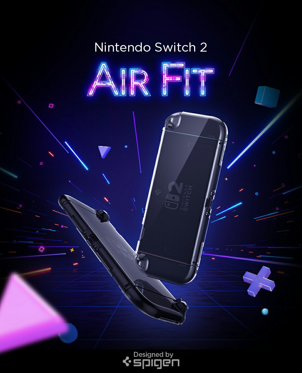 Nintendo Switch2 クリアケース 耐衝撃 ドック対応 保護カバー 透明 PC素材 Spigen エア・フィット クリスタル・クリア Nintendo Switch 2 カバー 透明 ニンテンドースイッチ2 ポリカーボネート スリム 2025 新型 スイッチ 2 カバーのサムネイル