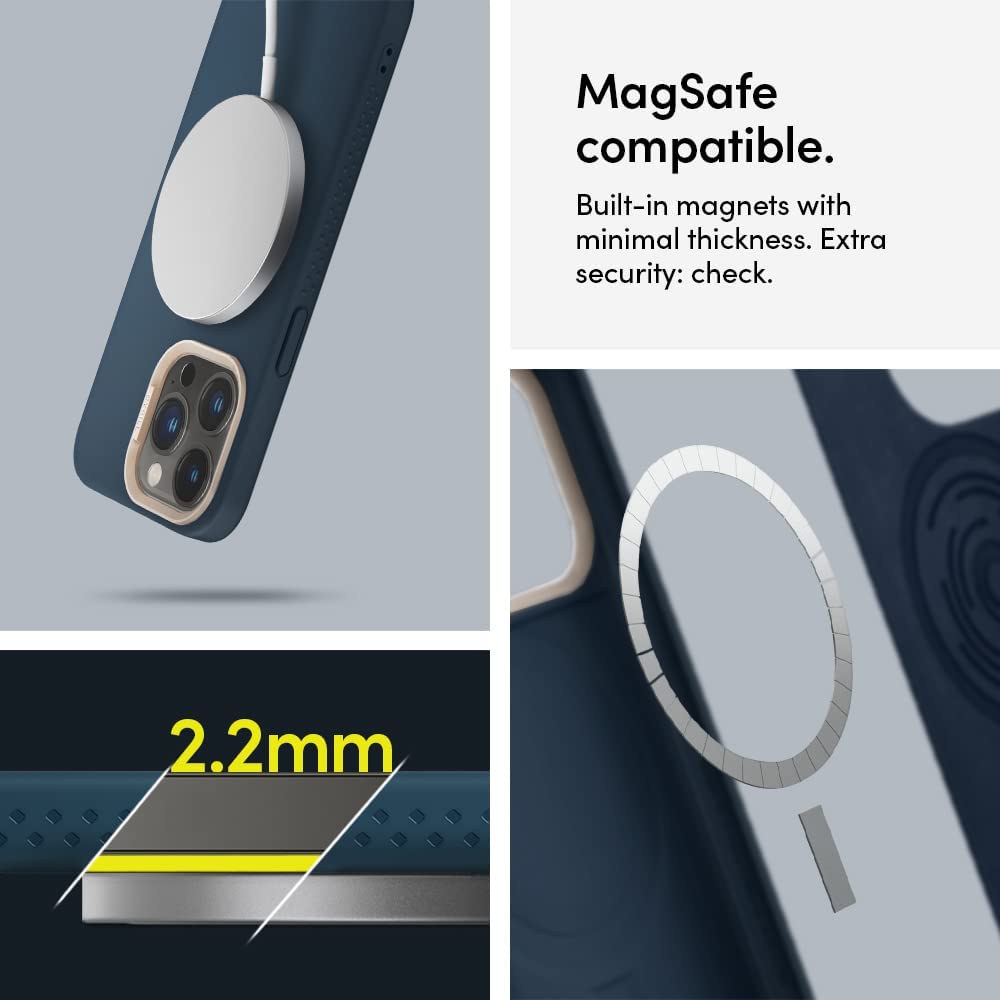 iPhone13 Pro ケース Magsafe リング内蔵 ストラップホール付き カラーブリック マグ シュピゲン シリル iPhone13 Pro Max ケース 耐衝撃 落下防止 米軍MIL規格取得 apple スマホケース スマホカバー