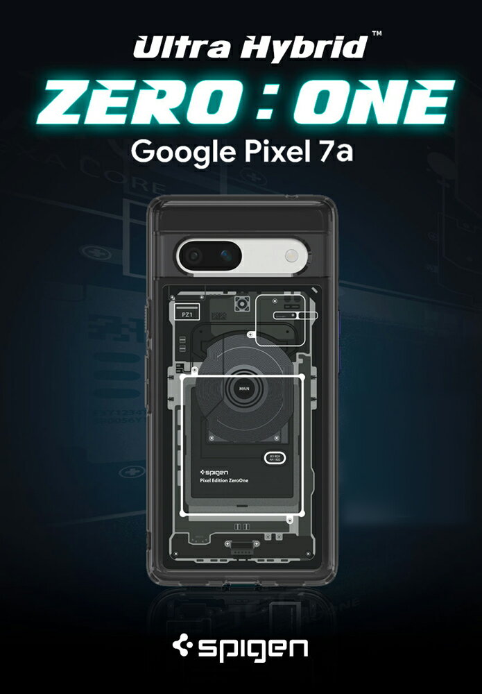 Pixel7a ケース 耐衝撃 ウルトラ・ハイブリッド ゼロ・ワン シュピゲン カメラ保護 Google Pixel 7a 傷つけ防止 スマートフォン グーグル ピクセル 7a カバー 米軍MIL規格取得 スマホケース スマホカバー simフリー