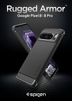 Pixel8 ケース Pixel8 Pro ケース TPU 米軍MIL規格取得 ストラップホール付き シュピゲン ラギッドアーマー 2023 新型 Google ピクセル 8 カバー 耐衝撃 docomo au softbank スマートフォン Qi充電 ワイヤレス充電 スマホケース 衝撃吸収 スマホカバー