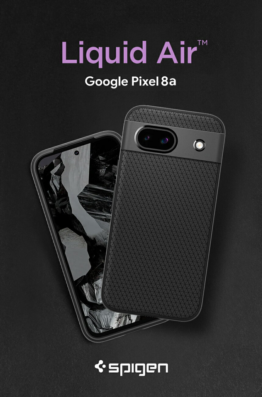 Pixel8a ケース 耐衝撃 TPU リキッド・エアー シュピゲン グリップ感 カメラ保護 Google Pixel 8a 傷つけ防止 スマートフォン グーグル ピクセル 8a カバー 米軍MIL規格取得 スマホケース スマホカバー simフリー