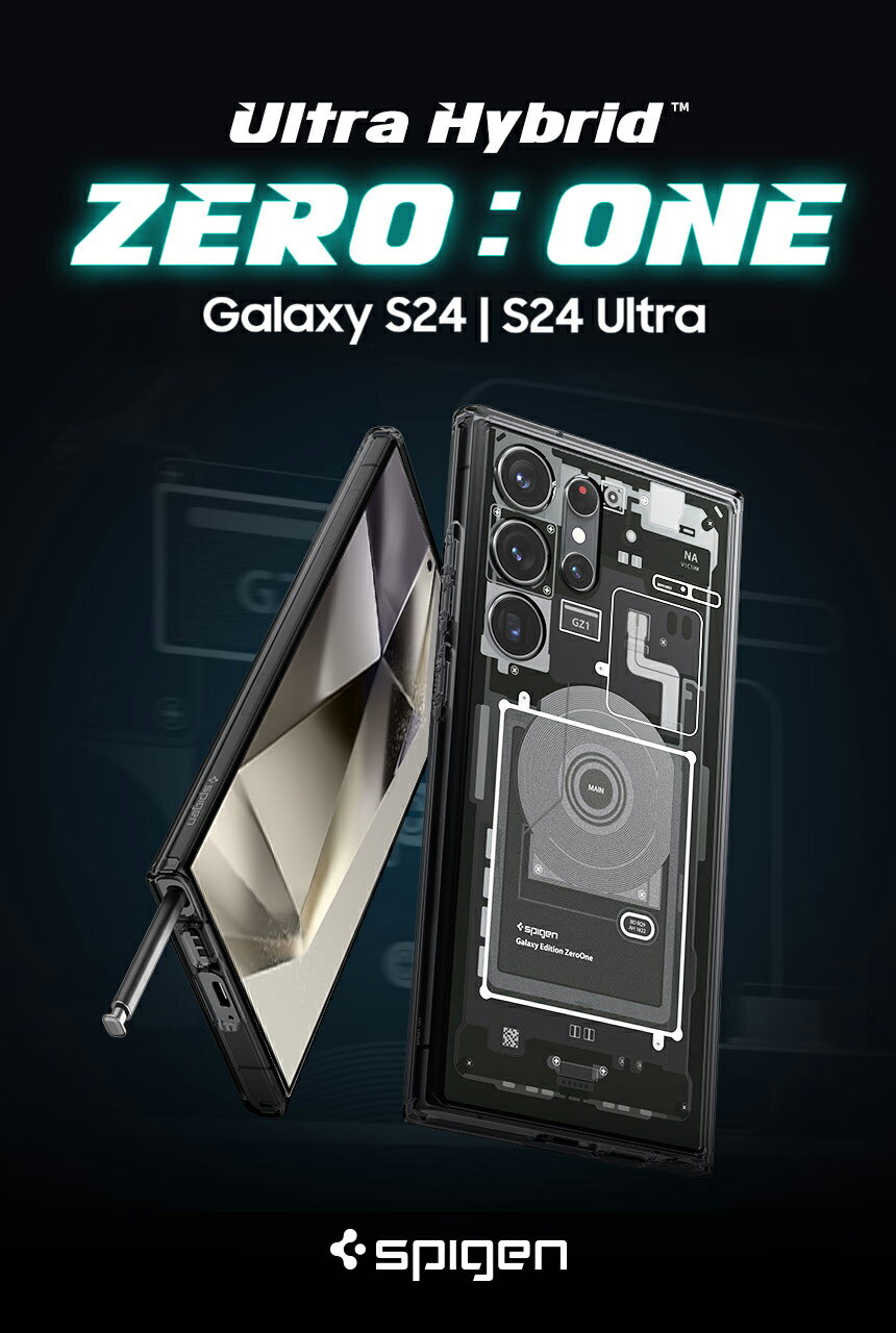 Galaxy S24 ケース 米軍MIL規格取得 Galaxy S24 Ultra ケース 耐衝撃 ウルトラ・ハイブリッド ゼロ・ワン シュピゲン バンパー 2重構造 カメラ保護 Galaxy S24 SC-51E ケース 傷つけ防止 サムスン ギャラクシーs24 ウルトラ カバー SC-52E スマホケース スマホカバー