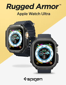 apple watch ULTRA 2 カバー ラギッド・アーマー シュピゲン TPU タフネスデザイン Apple Watch Ultra ケース 耐衝撃 保護カバー 49mm スポーツバンド アップルウォッチ ウルトラ 2 ケース ブランド