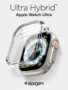 apple watch ULTRA 2 カバー 画面保護 ウルトラ・ハイブリッド シュピゲン Apple Watch Ultra ケース 耐衝撃 全面保護カバー 49mm スポ..