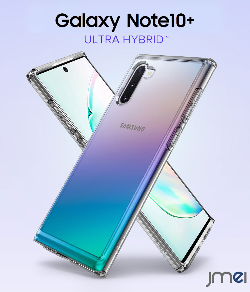 Galaxy Note10+ ケース 背面クリア 米軍M