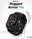 Apple Watch Series 6 SE 5 4 バンド 一体型 ケース シュピゲン ラギッド・アーマー プロ 44mm 40mm 落下 衝撃 吸収 アップルウォッチ バンド 360°全面保護 アウトドア スポーツ