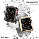 apple watch カバー 42mm Spigen Tough Armor Series 1 2 3 対応 米軍MIL規格取得 アップルウォッチ ケース ブランド ビジネス シュピゲン タフアーマー 落下 衝撃 apple watch Nike+ Hermes Edition(2015, 2016, 2017)