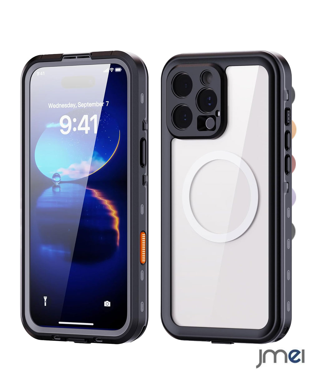 乐天商城 - iPhone16Pro ケース マグセーフ 完全防水 IP68防水等級 iPhone16 ケース MagSafeマグネット搭載対応 耐衝撃 米軍MIL規格 360°全面保護 iPhone16 Plus ケース ストラップホール付き iPhone 16 Pro Max カバー カメラ保護 iPhone16 傷つけ防止 スマホケース