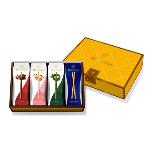 グリコ バトンドール glico Baton D'or 定番 バトンドール 4個アソート(96本入り) 詰め合わせ ギフト 母の日 ギフト 2026 ホワイトデー お返し 高級 ポッキー お菓子 スイーツ デパ地下 大阪限定 お取り寄せ 手土産