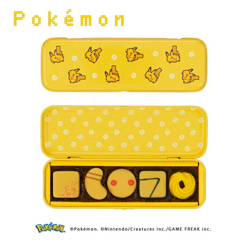 バレンタイン 2025 ピカチュウ缶 ポケモン meets メリーチョコレート 5個入 冬ギフト 詰め合わせ 東京 お土産 お返し 誕生日 プレゼント お取り寄せ スイーツ バレンタインデー ホワイトデー