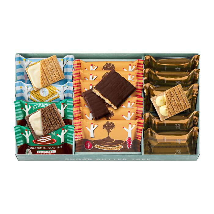 シュガーバターサンドの木 横綱詰合せ 19個入（常温便）バレンタイン チョコ 2025 ホワイトデー 御歳暮 贈り物 母の日 父の日 お取り寄せ スイーツ 母の日 父の日 グルメ 手土産 ひな祭り 節分 お中元 御中元 ギフト お祝い 引出物のサムネイル