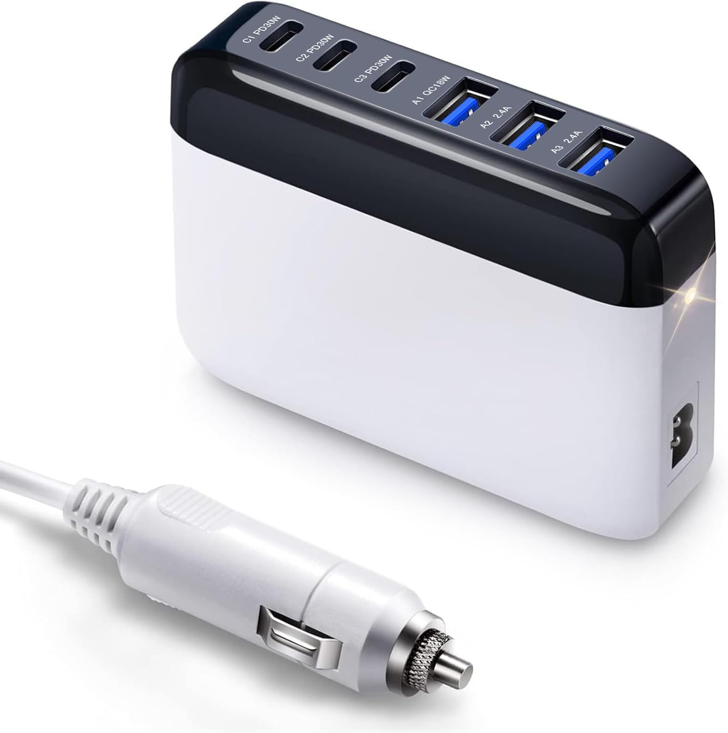 �����������å� ���Ŵ� �������㡼���㡼 USB-C PD 30W 3�� USB-A QC 18W 6�ݡ��� ���125W���� �ֺܽ��Ŵ� USB��®���Ŵ� 1...