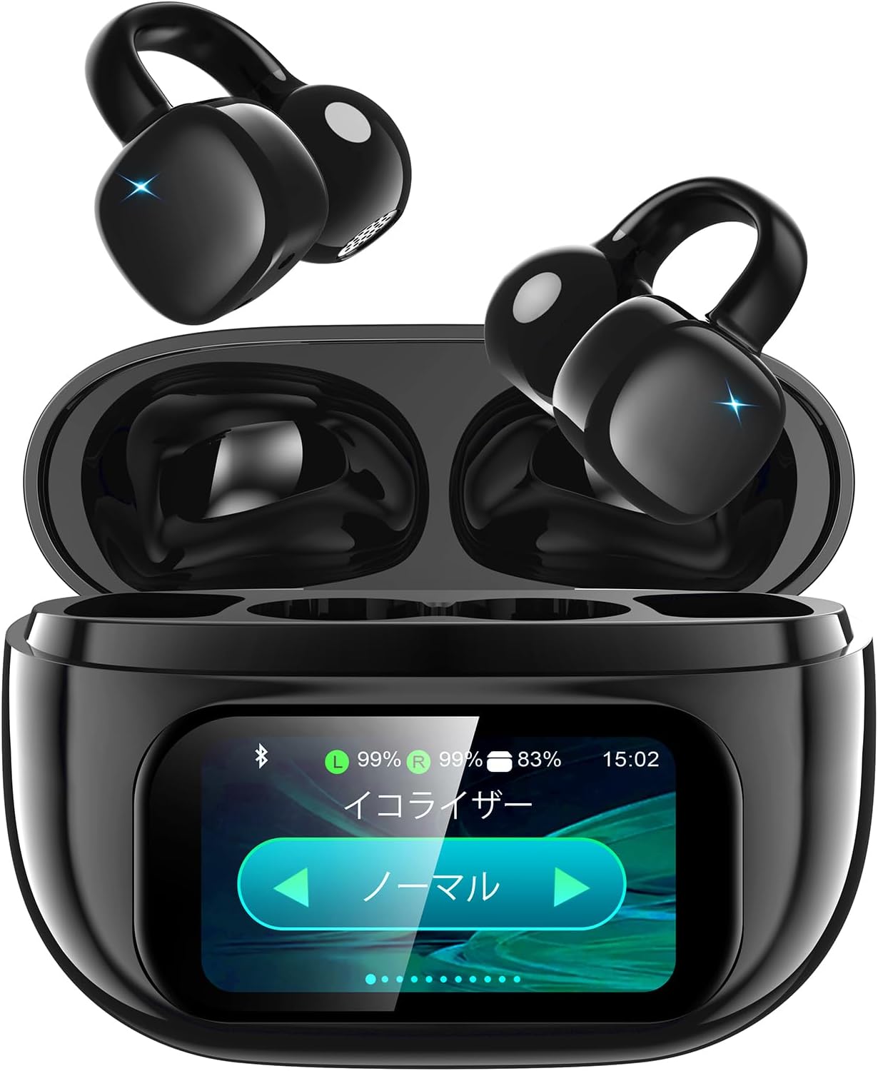 空気伝導 ワイヤレスイヤホン ワイヤレスイヤホン イヤーカフ 空気伝導 Bluetooth5.4 ワイヤレスイヤホン Bluetooth 5.4 骨伝導イヤホンマイク マイク付き ワイヤレス 通話 空気伝導イヤホン ワイヤレスイヤホン bluetooth イヤホン 空気伝導イヤホン AI