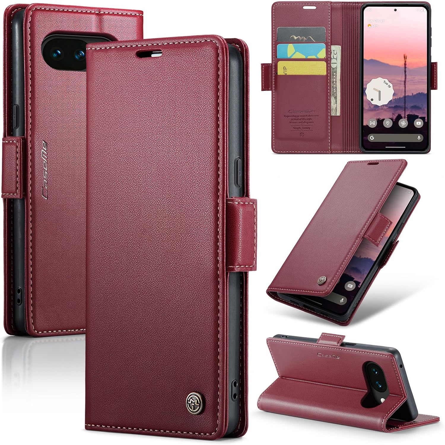 乐天商城 - Pixel10a ケース 手帳 耐衝撃 RFIDブロッキング Google Pixel 10a サイドマグネット式 PUレザー カード収納 傷つけ防止 スマートフォン スタンド機能 グーグル ピクセル10a カバー 磁気バックル付き スマホケース スマホカバー simフリー