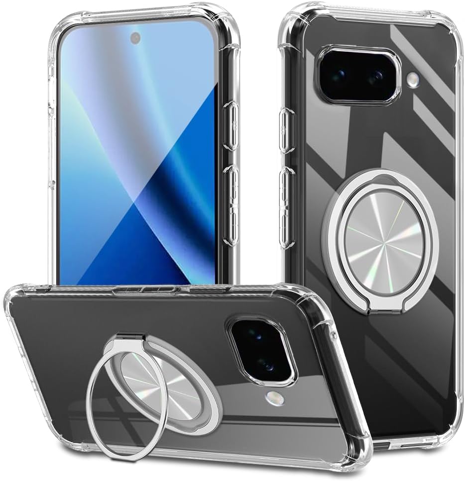 乐天商城 - Pixel 10a ケース 米軍MIL規格 耐衝撃 360°回転スタンド Pixel10a リング付き カバー 透明 スタンド機能 縦横両対応 TPU 保護ケース Google ピクセル 10a カバー背面 シェル カバー ソフト 防指紋 ストラップホール付き 透明シェル スマホケース