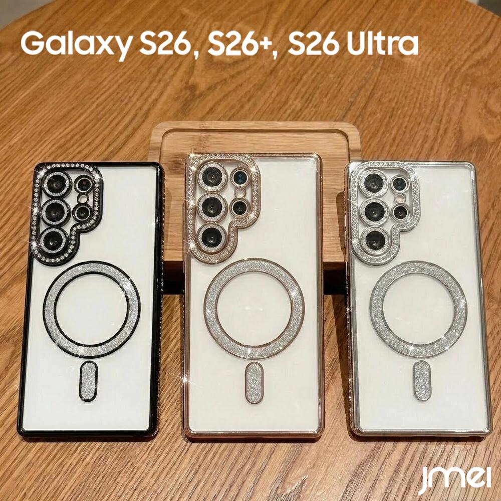 乐天商城 - Galaxy S26 ケース SC-51G キラキラ かわいい Galaxy S26 Ultra ケース MagSafe対応 カメラレンズ保護 耐衝撃 ギャラクシーs26 ウルトラ カバー メッキ加工 Galaxy S26+ ケース クリア グリッター SC-52G スマホケース SC-53G Ultra ラインストーン カバー