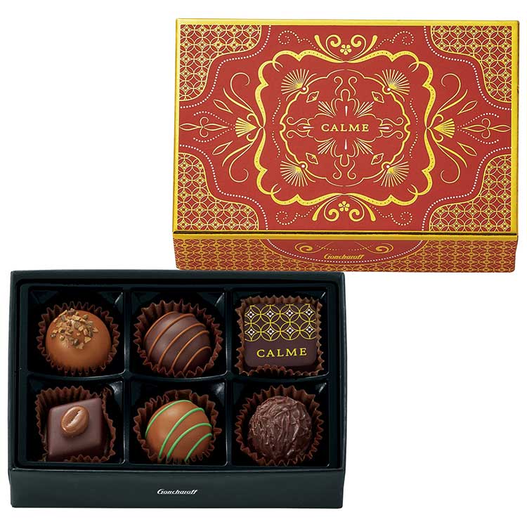 商品名 バレンタイン チョコ 2026 ゴンチャロフ カルム（トリュフアソート）6個入 ギフト プレゼント お菓子 スイーツ 詰め合わせ 義理チョコ 本命 おしゃれ 高級感 上品 大人 職場 会社 CALME チョコレート ブランド 有名 ...