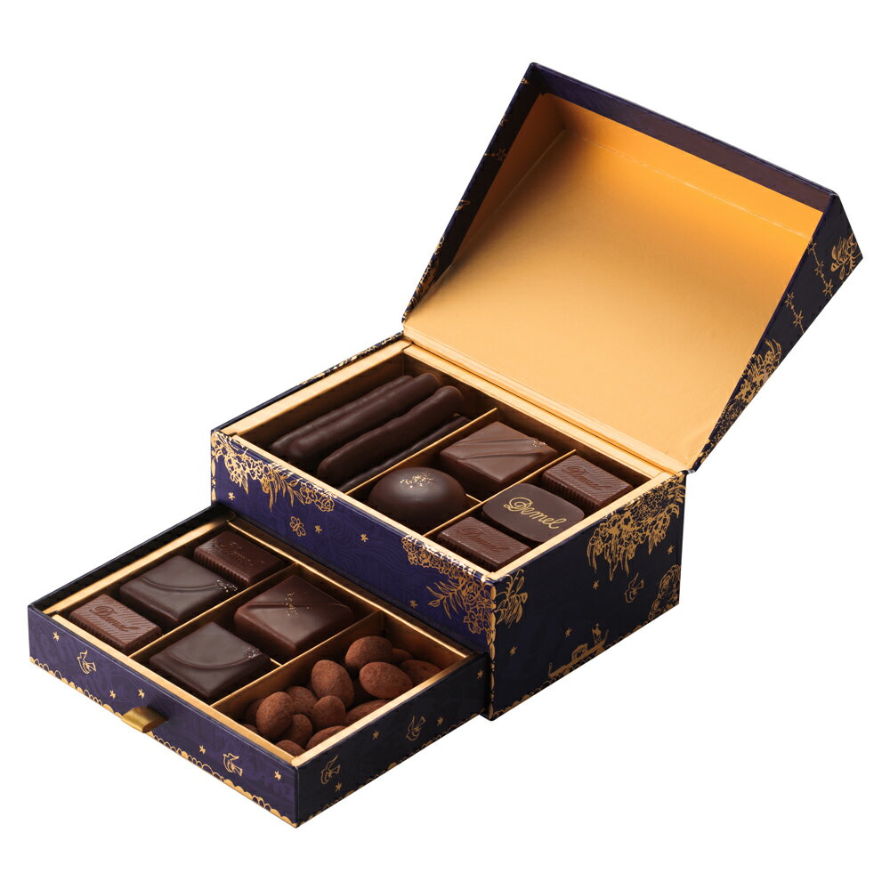 バレンタイン チョコレート 2026 ショコラセレクション 2段ボックス 豪華 プレミアムギフト 高級 スイーツ デメル お菓子 DEMEL デメル チョコ 2026 バレンタイン ギフト セット 詰め合わせ 限定 アソート