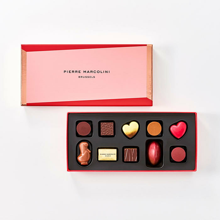 バレンタイン チョコ 2026 ピエールマルコリーニ セレクション 10粒入 チョコレート ギフト チョコ 高級 ベルギー ブランド 人気 プレ..