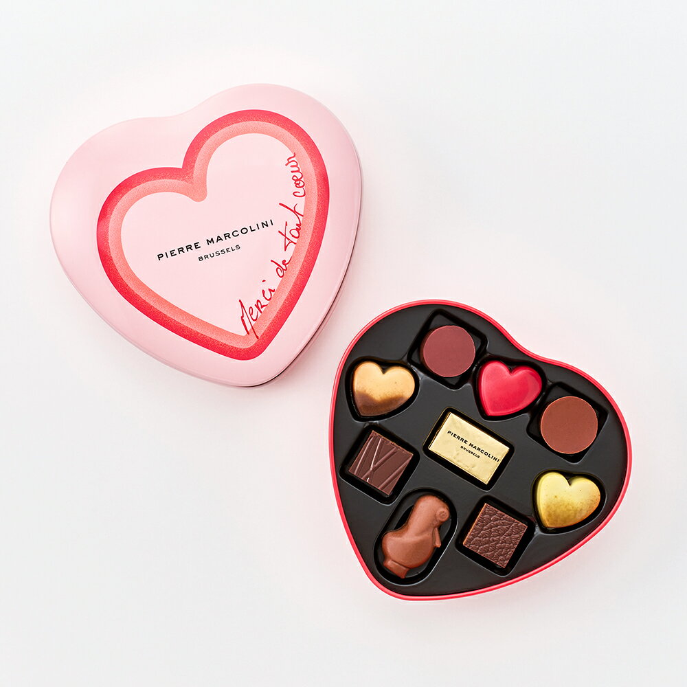 バレンタイン チョコ 2026 ピエール マルコリーニ コフレ クール 9粒入 チョコレート ギフト チョコ 高級 ベルギー ブランド 人気 プレゼント 詰め合わせ 本命 チョコ 2026 自分用 ご褒美チョコ チョコレート ベルギー 王室御用達 本格派