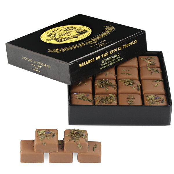 ショコラ デ マンダレン 紅茶のチョコレート（マルコ ポーロ）120g マリアージュ フレール ホワイトデー バレンタインデー (常温便) お歳暮 御歳暮 贈り物 母の日 父の日 お取り寄せ 手土産 お中元 御中元 ギフト お祝い 引出物