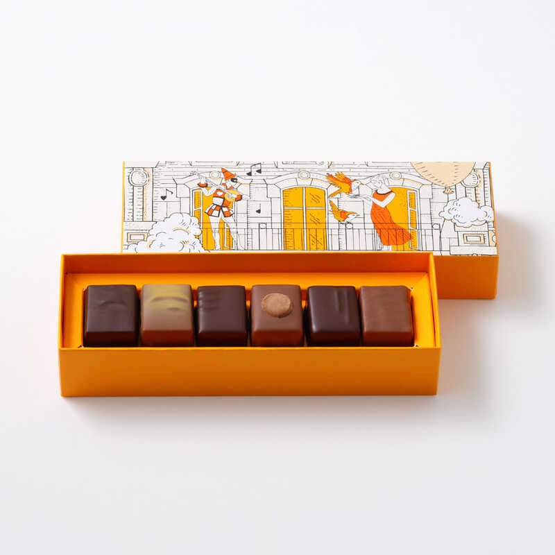 バレンタイン チョコ 2026 ショコラ プラリネ 6個 ピエール・エルメ・パリ アルコール不使用 ギフト 詰め合わせ 東京 お土産 お返し 誕生日 人気 プレゼント 本命 チョコ 2026 自分用 ご褒美 チョコレート お取り寄せ スイーツ バレンタインデー ホワイトデー(4.0)