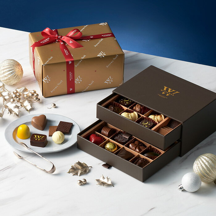 ヴィタメール クリスマス チョコレート 2025 ノエル・ショコラ・アソルティ 29個入 お土産 クリスマス 御歳暮 御中元 誕生日 父の日 母の日 プレゼント お中元 お取り寄せ スイーツ バレンタインデー ホワイトデー(4)