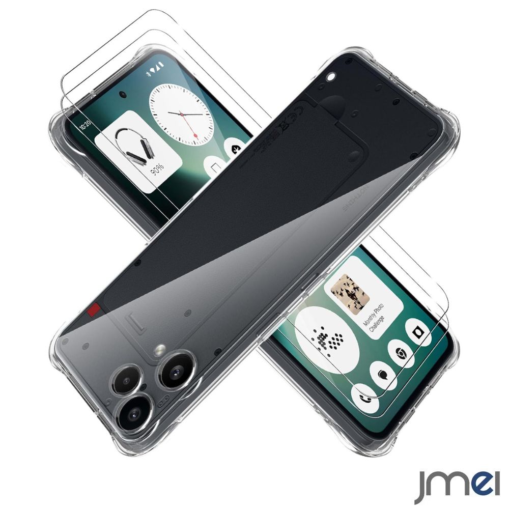 乐天商城 - Nothing Phone (3A) Lite ケース カバー 2枚ガラスフィルム付き クリア ソフトカバー 透明TPU レンズ保護 薄型 指紋防止 黄変防止 落下防止 安心保護 軽量 全面保護カバー