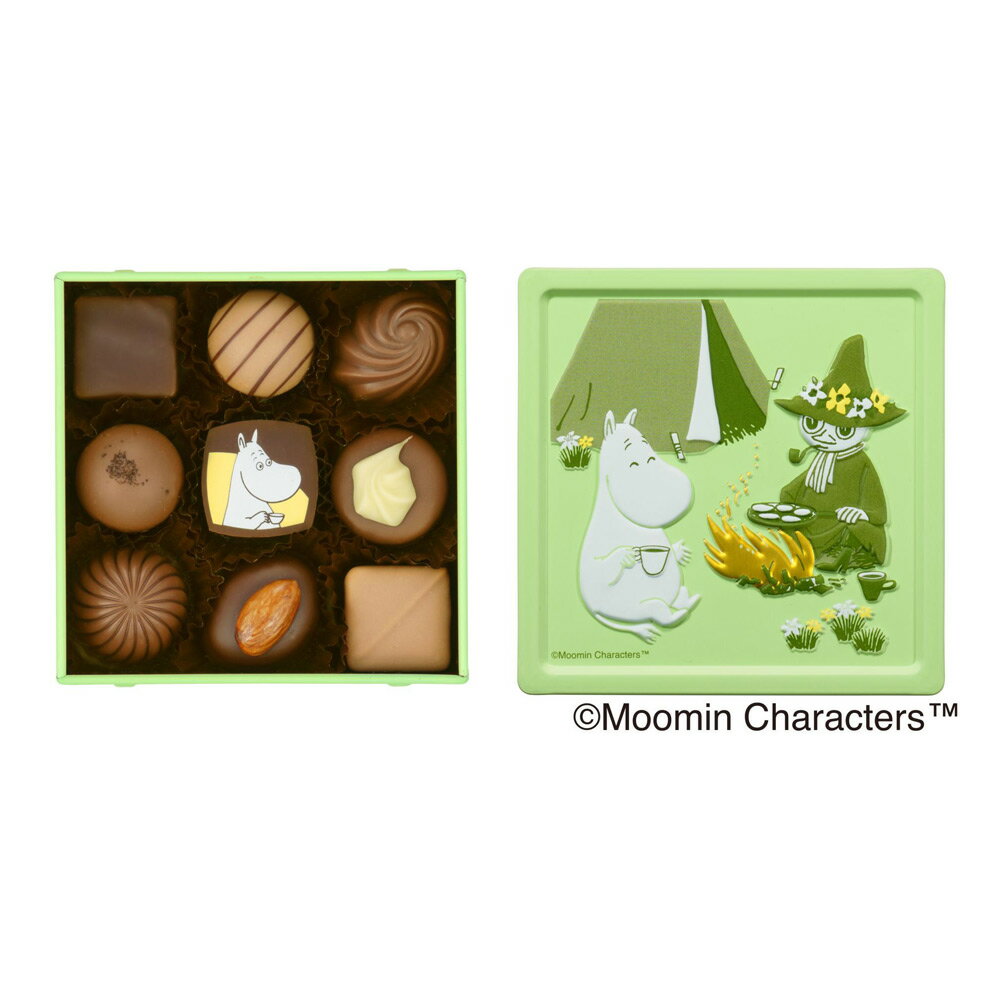 バレンタイン チョコ 2025 バレンタイン チョコ おしゃれ キャラクター MOOMIN ムーミン × Mary Chocolate メリーチョコレート ムーミンとスナフキンのフィーカ（ナッツ＆コーヒーチョコレート) バレンタイン ギフト (常温便) ホワイトデー 御歳暮 贈り物 母の日 父の日のサムネイル