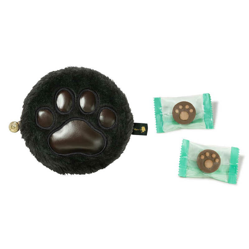 バレンタイン チョコ 2025 バレンタイン チョコ おしゃれ キャラクター メリーチョコレート ねこみゃみれ バレンタイン もふぷにポーチ（黒猫）冬ギフト 詰め合わせ 東京 お土産 お歳暮 御中元 お返し 誕生日 父の日 母の日 プレゼント お取り寄せ スイーツ ホワイトデーのサムネイル