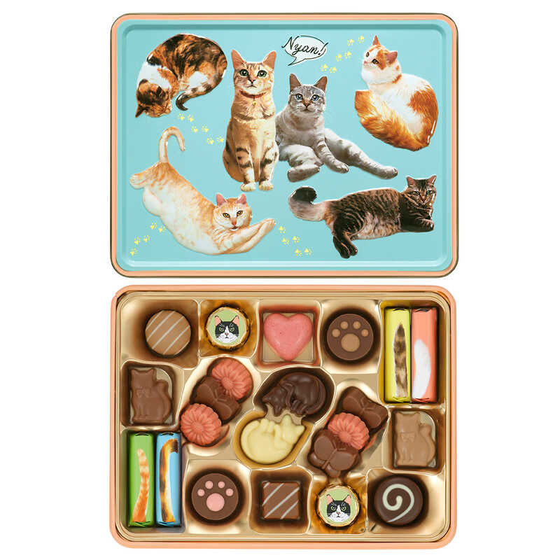 バレンタイン チョコ 2025 バレンタイン チョコ おしゃれ キャラクター メリー チョコレート ねこみゃみれ バレンタイン にゃそーてっどチョコレート　 冬ギフト 詰め合わせ ギフト お歳暮 御中元 お中元 父の日 母の日 東京 お土産 誕生日 プレゼント バレンタインデーのサムネイル