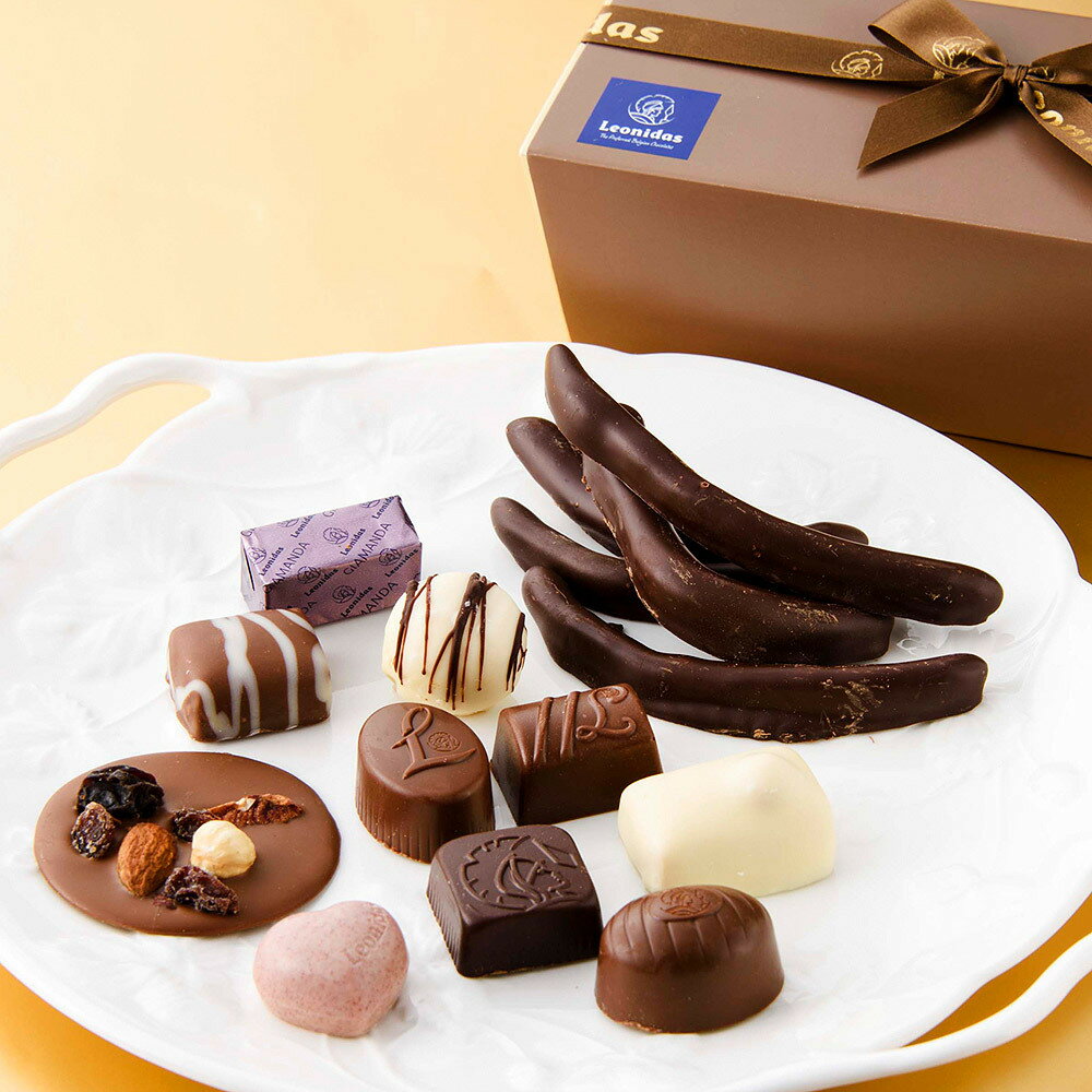 バレンタイン チョコ 2025 バロタンギフト M （プラリネ ・オランジェット）ベルギー王室御用達ブランド レオニダス チョコレート 東京 お土産 御歳暮 御中元 誕生日 父の日 母の日 プレゼント お取り寄せ スイーツ バレンタインデー ホワイトデーのサムネイル
