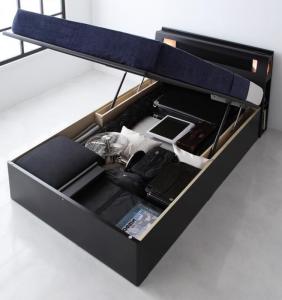 収納付きベッド シングルベッド セミダブルベッド 収納 収納付き 収納ベッド 大容量 収納ボックス 布団 敷き布団 プレミアムポケットコイルマットレス付き シングル 深さラージ 組立設置付